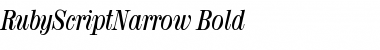 RubyScriptNarrow Font