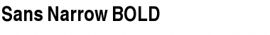 Sans Narrow BOLD Font