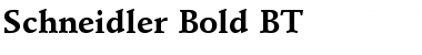 Schneidler BT Bold Font