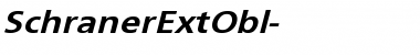 SchranerExtObl- Regular Font