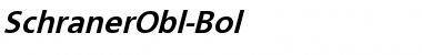 SchranerObl-Bol Regular Font
