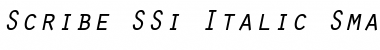 Scribe SSi Italic Small Caps Font
