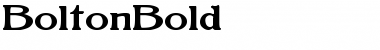 BoltonBold Regular Font