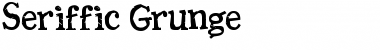 Seriffic Grunge Bold Font