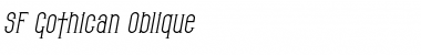SF Gothican Oblique Font