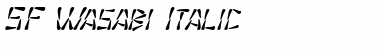 SF Wasabi Italic Font
