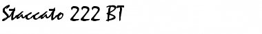 Staccato222 BT Font