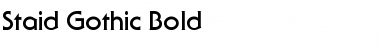 Staid Gothic Bold Font