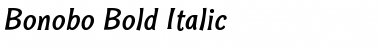 Bonobo Bold Italic Font