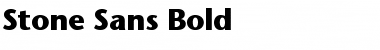 Stone_Sans-Bold Regular Font