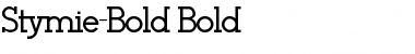 Stymie-Bold Bold Font