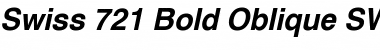 Swiss 721 SWA Bold Oblique Font