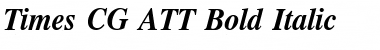 Times CG ATT Bold Italic Font