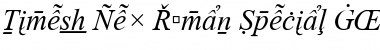 Download Times New Roman Special G2 Font