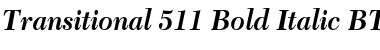 Transit511 BT Bold Italic Font