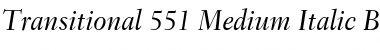 Transit551 Md BT Medium Italic