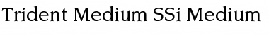 Trident Medium SSi Medium Font