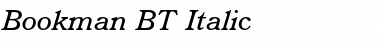 Bookman BT Italic