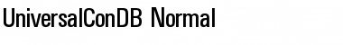 UniversalConDB Normal Font
