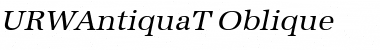 URWAntiquaT Oblique Font