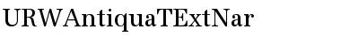 URWAntiquaTExtNar Regular Font