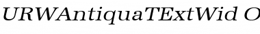 URWAntiquaTExtWid Oblique Font