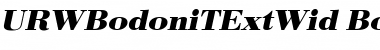URWBodoniTExtWid Bold Oblique Font
