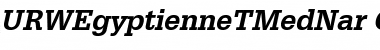 URWEgyptienneTMedNar Font