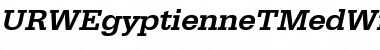 URWEgyptienneTMedWid Oblique Font