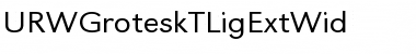 URWGroteskTLigExtWid Regular Font