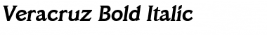 Veracruz Bold Italic Font