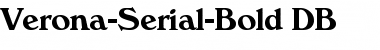 Verona-Serial DB Bold Font