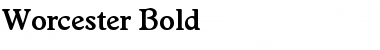 Worcester Bold Font