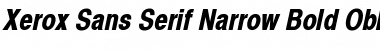 Xerox Sans Serif Narrow Bold Oblique