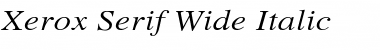Xerox Serif Wide Italic Font