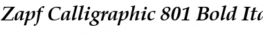 ZapfCalligr BT Bold Italic Font
