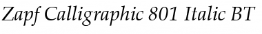 ZapfCalligr BT Italic