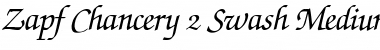 Zapf Chancery Swash BQ Italic Font