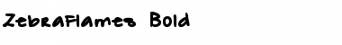 Download ZebraFlames Bold Font