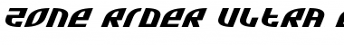 Download Zone Rider Ultra ExpItalic Font