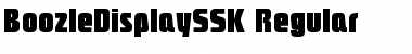 BoozleDisplaySSK Font