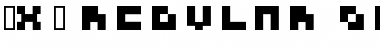 3x3 regular Font