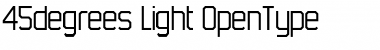 45degrees Light Font