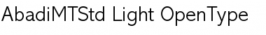 Abadi MT Std Light Font