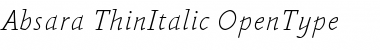 Absara Thin Italic