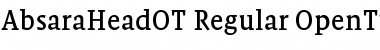 AbsaraHeadOT Regular Font