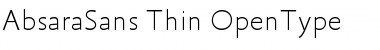 AbsaraSans-Thin Font