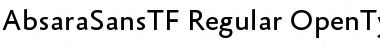 AbsaraSansTF-Regular Font