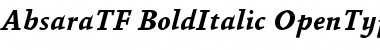 Absara TF Bold Italic