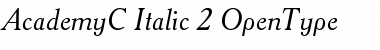 AcademyC Italic Font